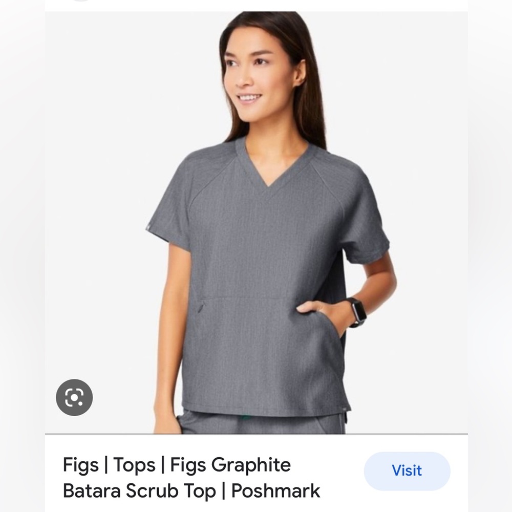 LIMITED EDITION Women’s Batara Scrub Top, Graphite, XS